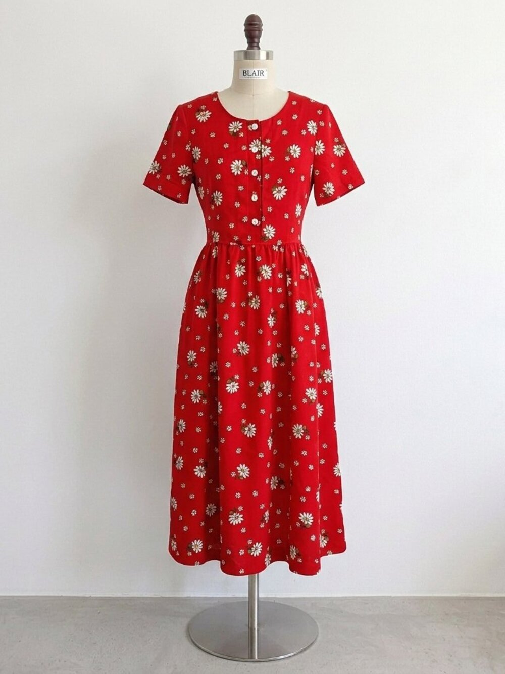 Vtg 90's Secretary Dress Summer Daisy Teacher Cottagecore Farm Country